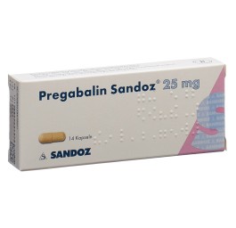 PREGABALINE Sandoz caps 25 mg 14 pce