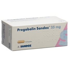 PREGABALINE Sandoz caps 25 mg 56 pce