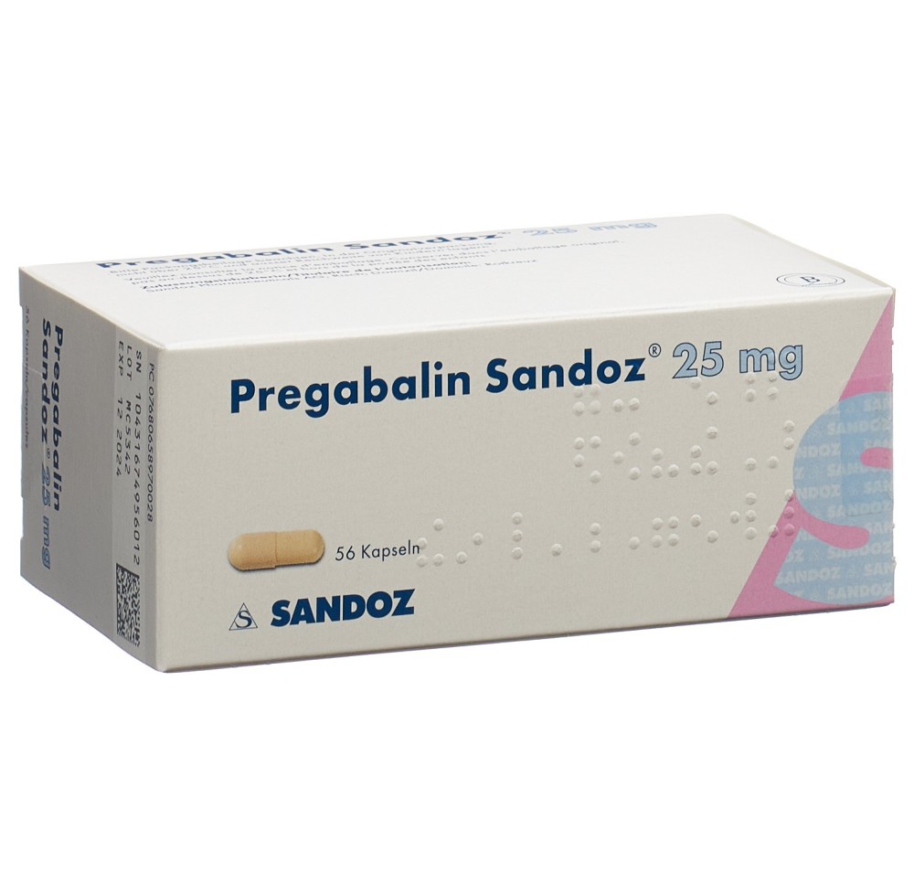 PREGABALINE Sandoz caps 25 mg 56 pce