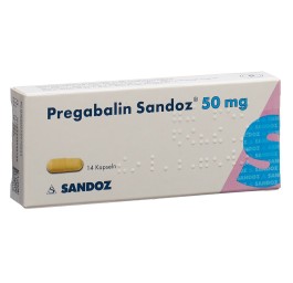 PREGABALINE Sandoz caps 50 mg 14 pce