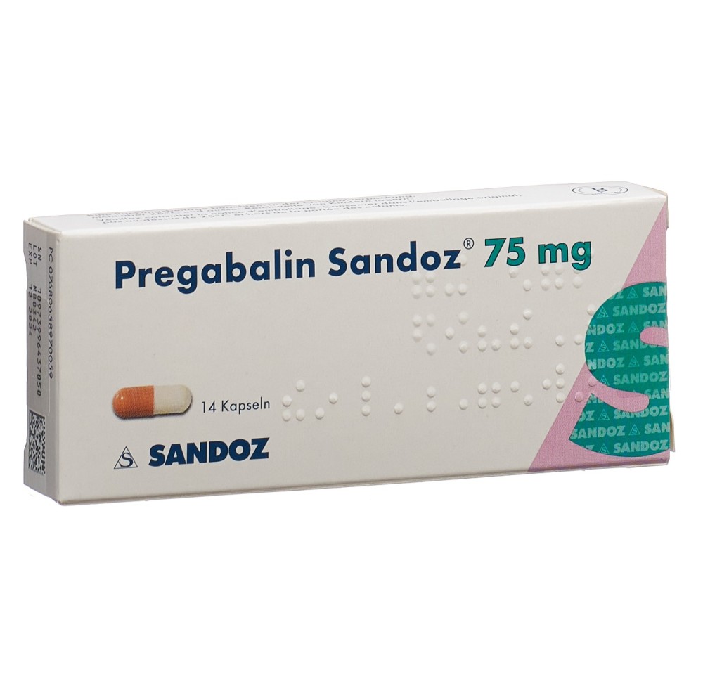 PREGABALINE Sandoz caps 75 mg 14 pce