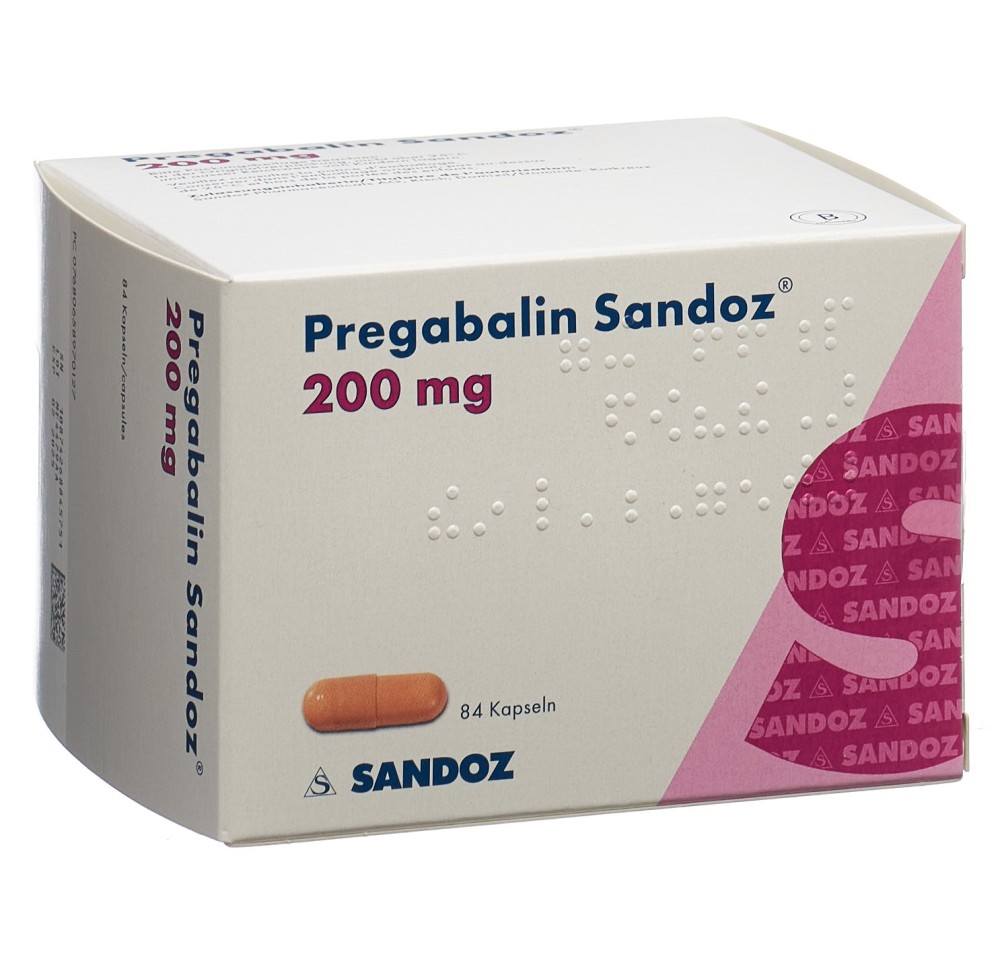 PREGABALINE Sandoz caps 200 mg 84 pce PREGABALINE Sandoz caps 200 mg 84 pce