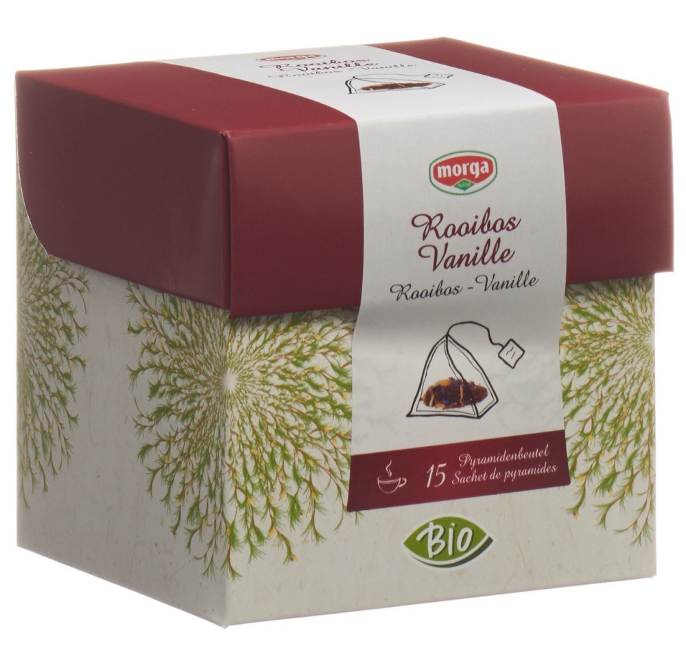 MORGA tisane rooibos-vanille pyramide bio 15 pce MORGA tisane rooibos-vanille pyramide bio 15 pce