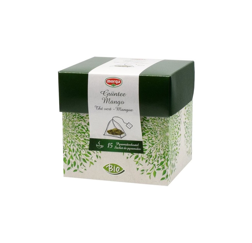 MORGA thé vert mangue pyramide bio 15 pce