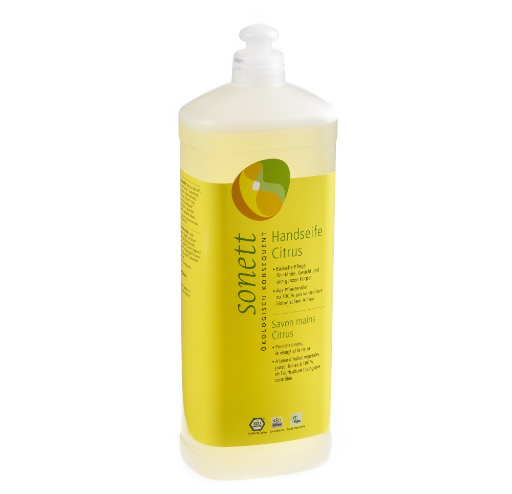 SONETT savon mains citrus recharge 1 lt SONETT savon mains citrus recharge 1 lt