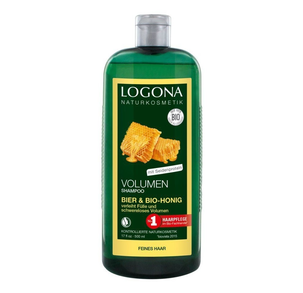 LOGONA shampooing volumateur bière&miel bio 500 ml