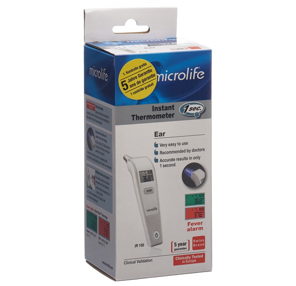 MICROLIFE thermomètre oreille IR150 3G 1 sec