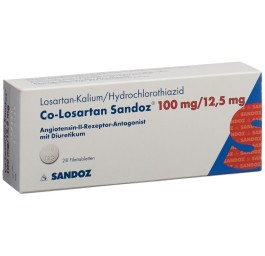 CO-LOSARTAN Sandoz cpr pell 100/12.5mg 28 pce