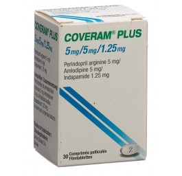 COVERAM plus cpr pell 5/5/1.25mg bte 30 pce