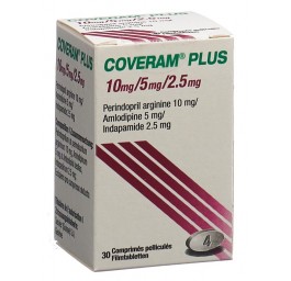 COVERAM plus cpr pell 10/5/2.5mg bte 30 pce