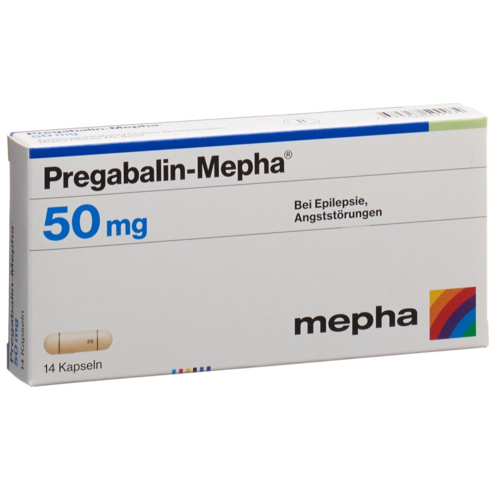 PREGABALIN Mepha caps 50 mg 14 pce PREGABALIN Mepha caps 50 mg 14 pce