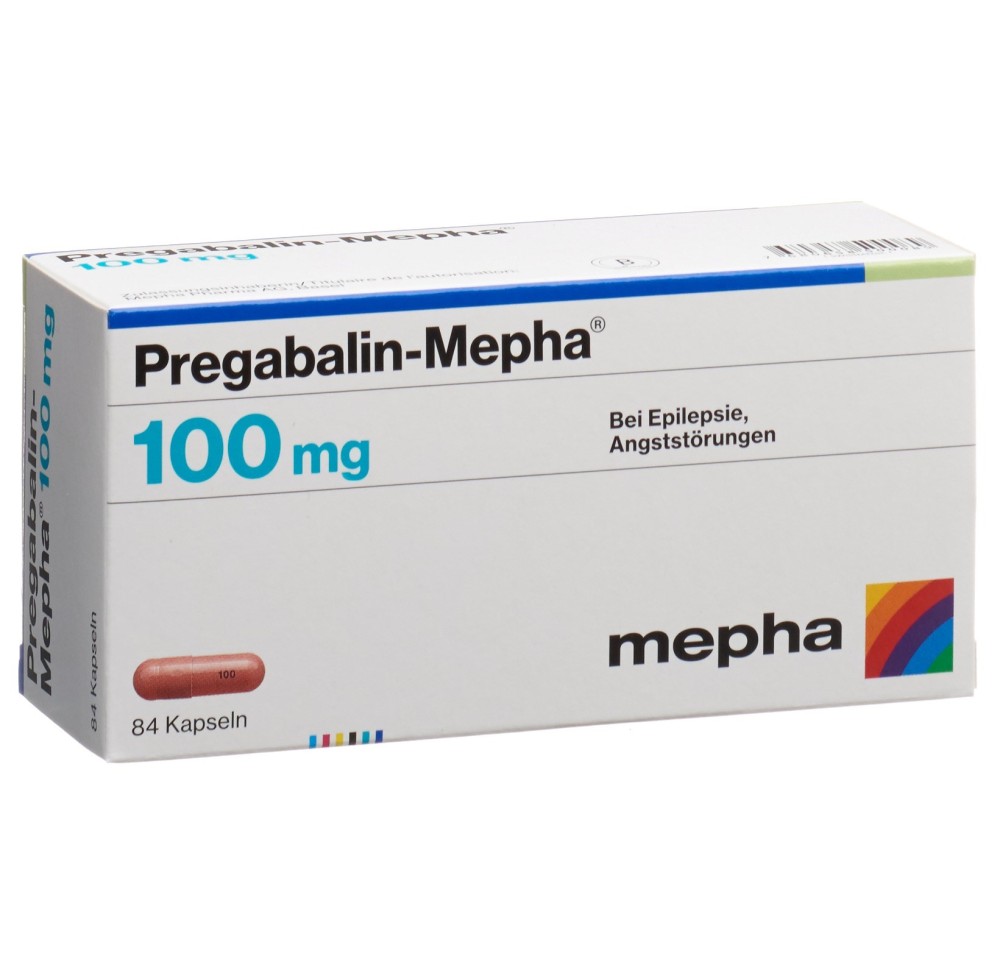 PREGABALIN Mepha caps 100 mg 84 pce PREGABALIN Mepha caps 100 mg 84 pce