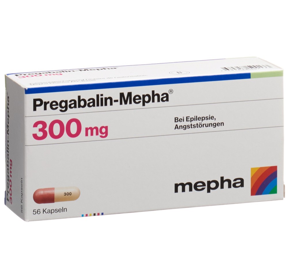 PREGABALIN Mepha caps 300 mg 56 pce PREGABALIN Mepha caps 300 mg 56 pce