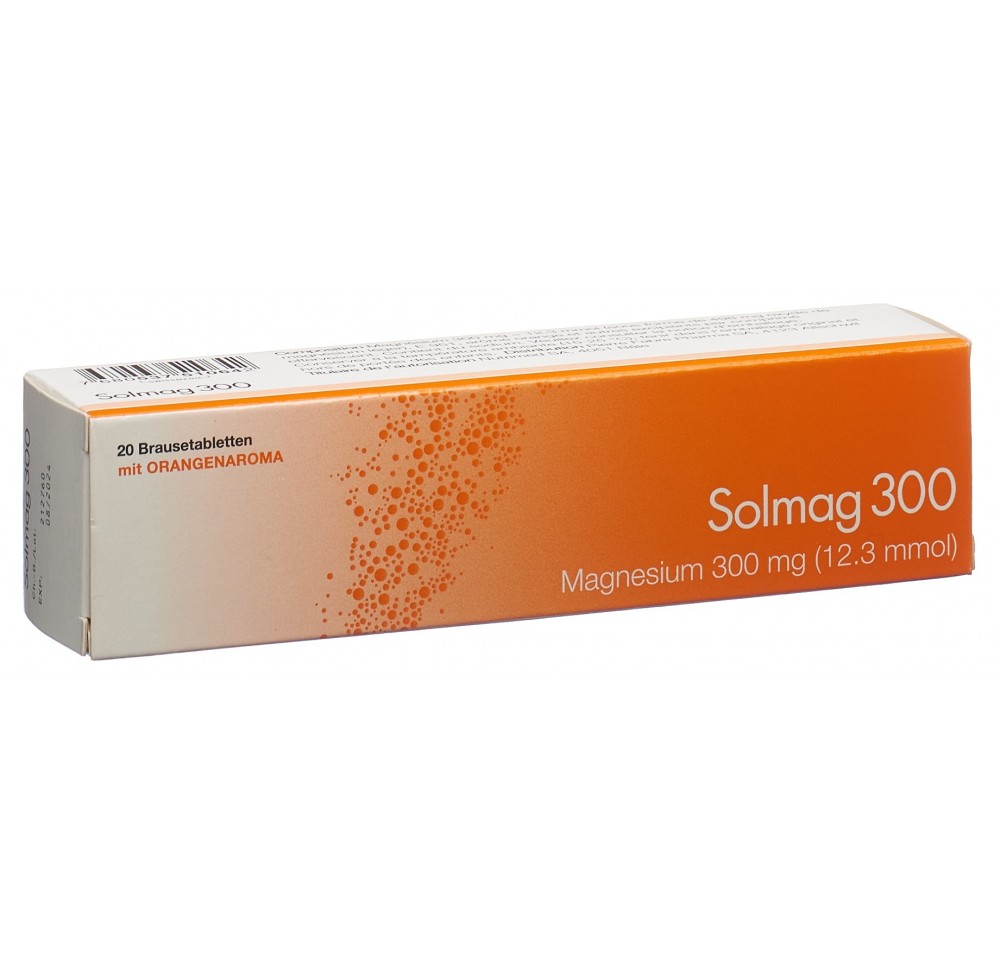 SOLMAG 300 cpr eff arôme orange bte 20 pce