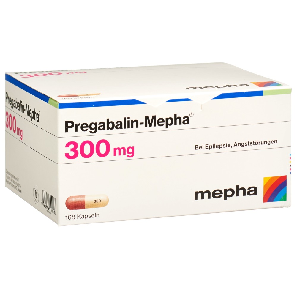 PREGABALIN Mepha caps 300 mg 168 pce PREGABALIN Mepha caps 300 mg 168 pce