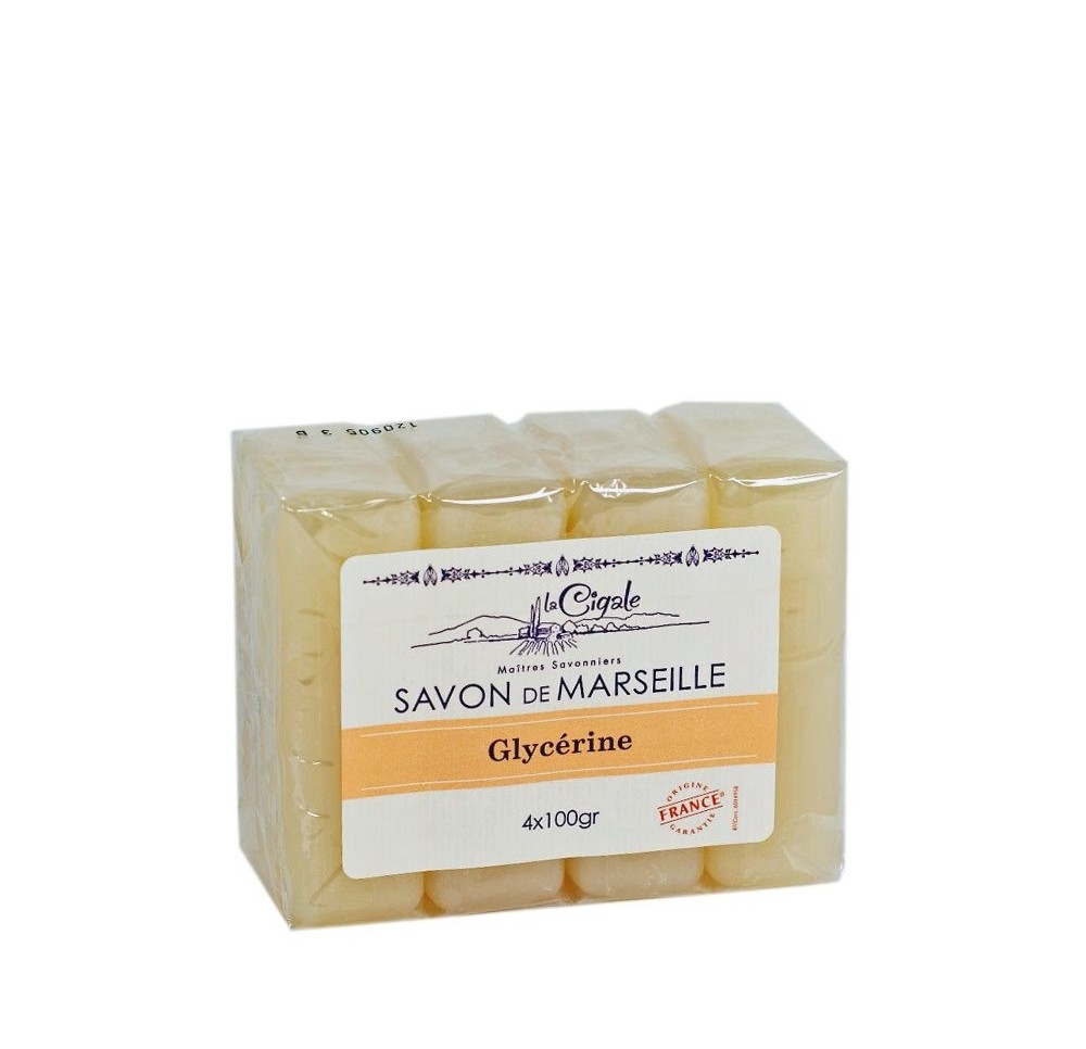 LA CIGALE savon de Marseille 4 x 100 g