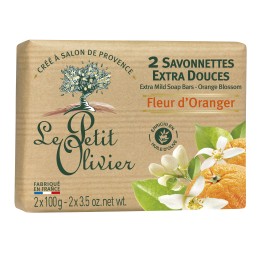 LE PETIT OLIVIER savonnettes fleur orang 2 x 100 g