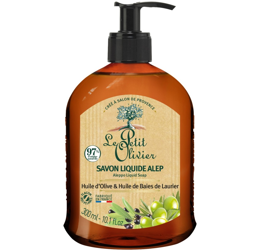 LE PETIT OLIVIER savon liquide d'Alep 300 ml LE PETIT OLIVIER savon liquide d'Alep 300 ml