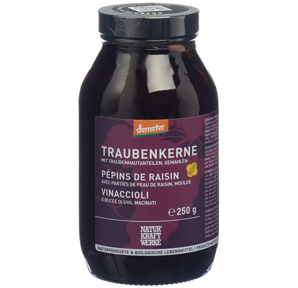 NATURKRAFTWERKE Pépins de raisin Pdr Demeter 250 g NATURKRAFTWERKE Pépins de raisin Pdr Demeter 250 g