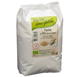 MA VIE S GLUT Farine de riz demi-complet 500 g