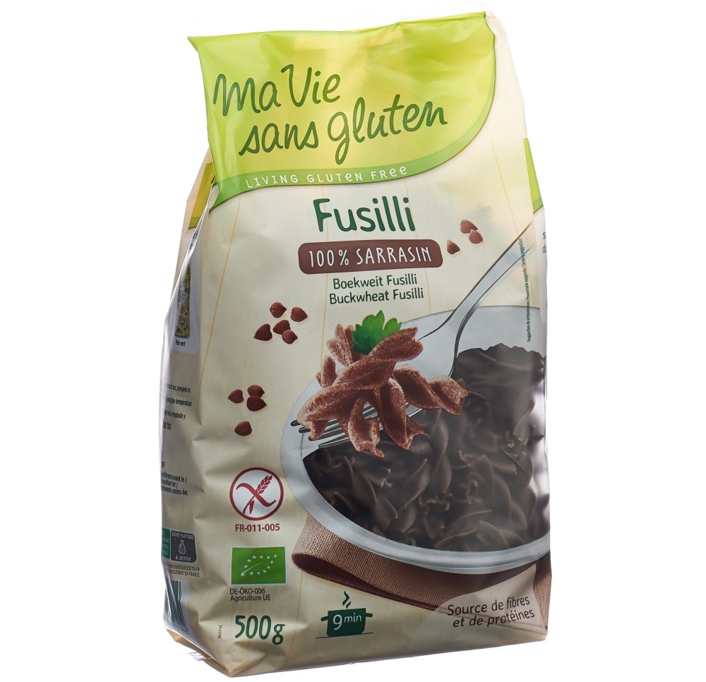 MA VIE S GLUT Fusilli 100% sarrasin 500 g MA VIE S GLUT Fusilli 100% sarrasin 500 g