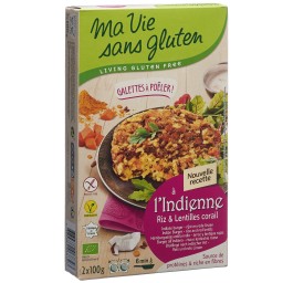 MA VIE S GLUT Galettes poêl Riz/Lenti co 2 x 100 g