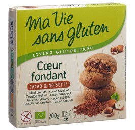 MA VIE S GLUT Cœurs fondants cacao/noisette 200 g