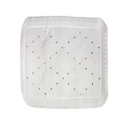 SUNDO tapis de douche 55x55cm caoutchouc blanc