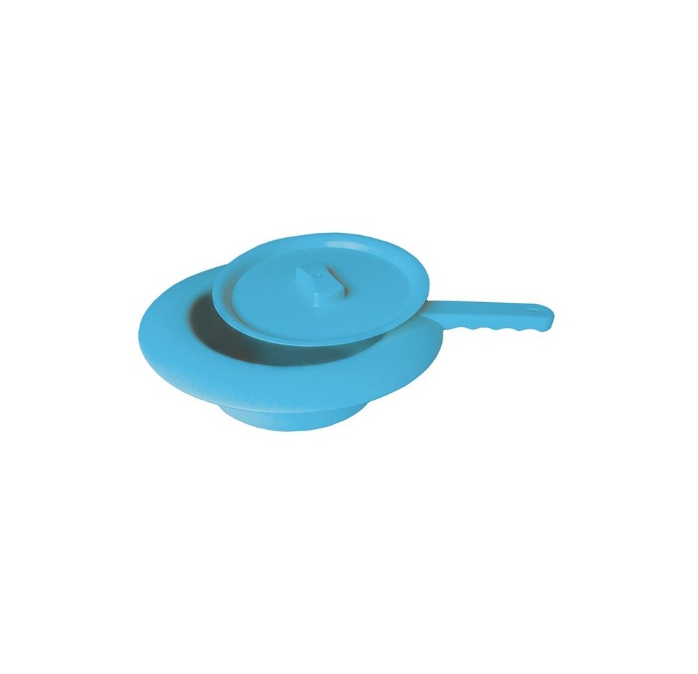 SUNDO bassin de lit ø31cm bleu av couvercle SUNDO bassin de lit ø31cm bleu av couvercle