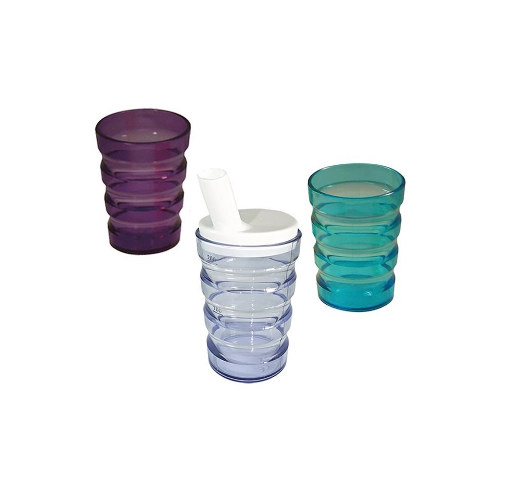 SUNDO gobelet rainuré anti-fuites 200ml violet