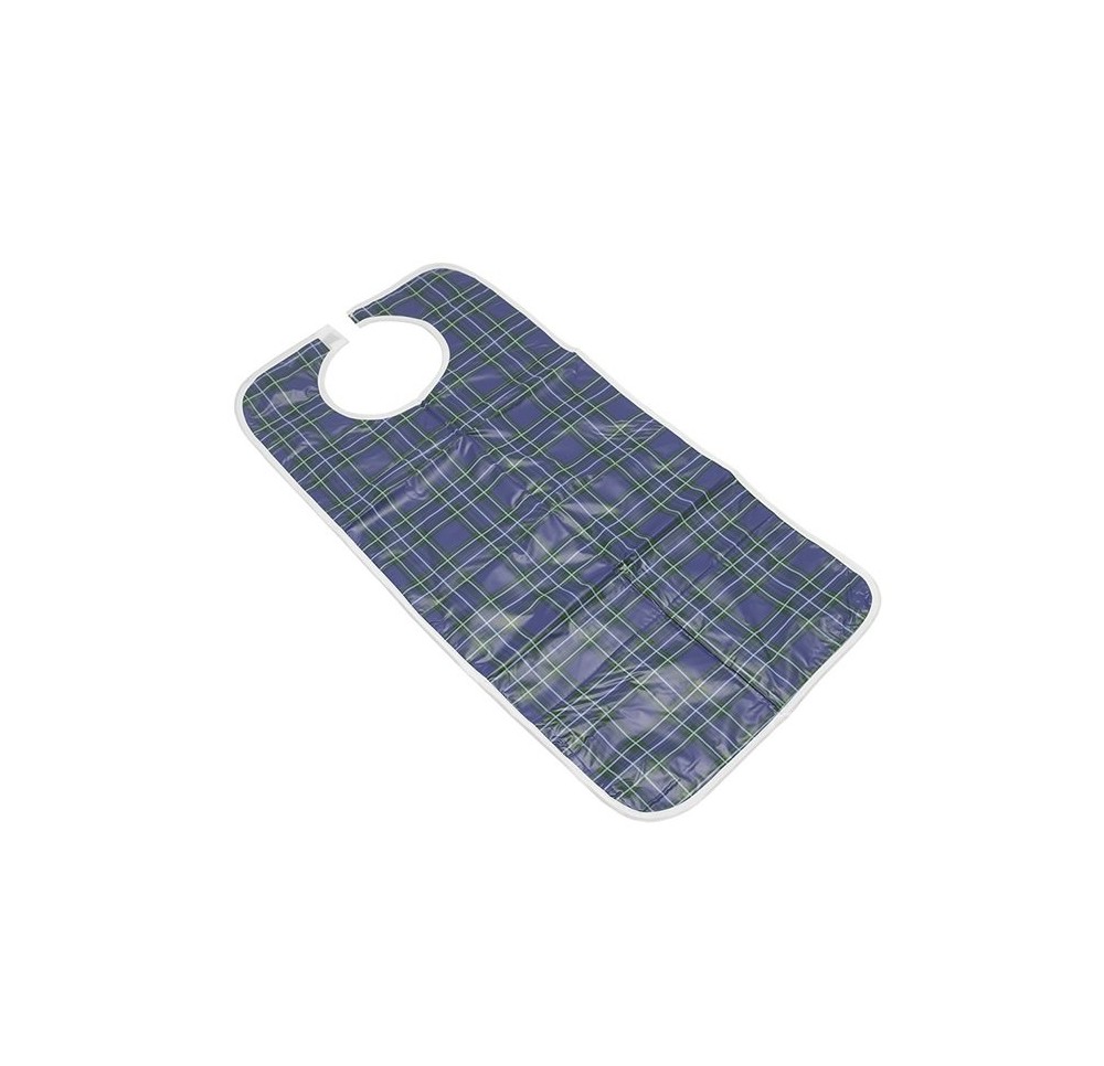 SUNDO bavoir carreaux 45x90cm bleu-vert velcro SUNDO bavoir carreaux 45x90cm bleu-vert velcro