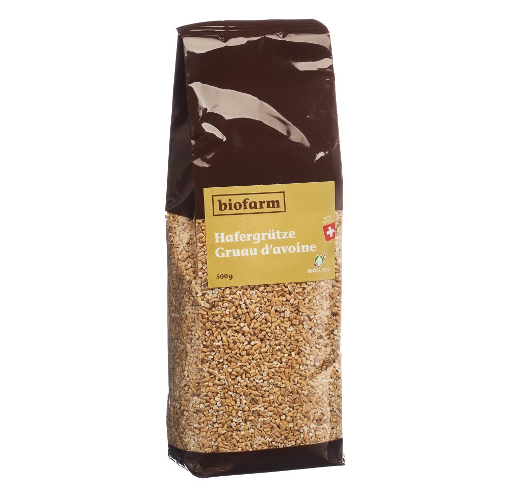 BIOFARM gruaux avoine bourgeon sach 500 g BIOFARM gruaux avoine bourgeon sach 500 g
