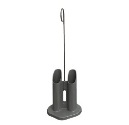 SAHAG Support en alu pour 2 béquilles/cannes gris