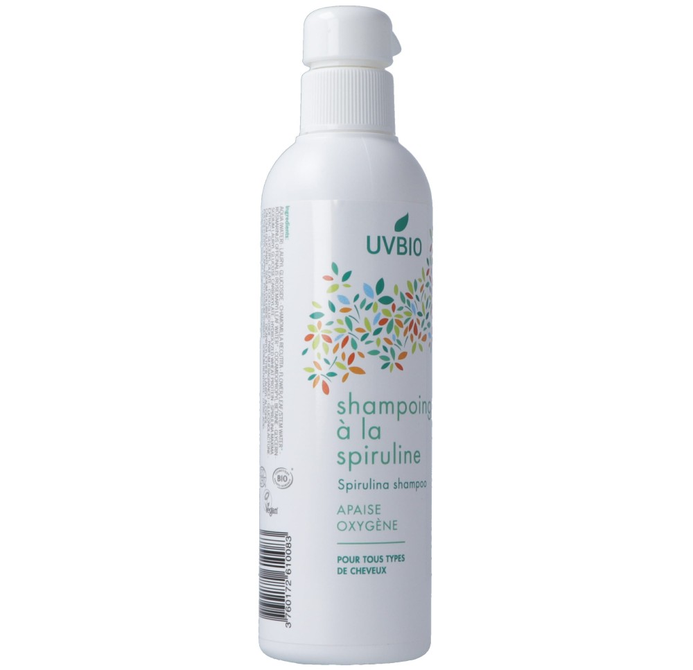 UVBIO Shampoing à la spiruline bio 250 ml