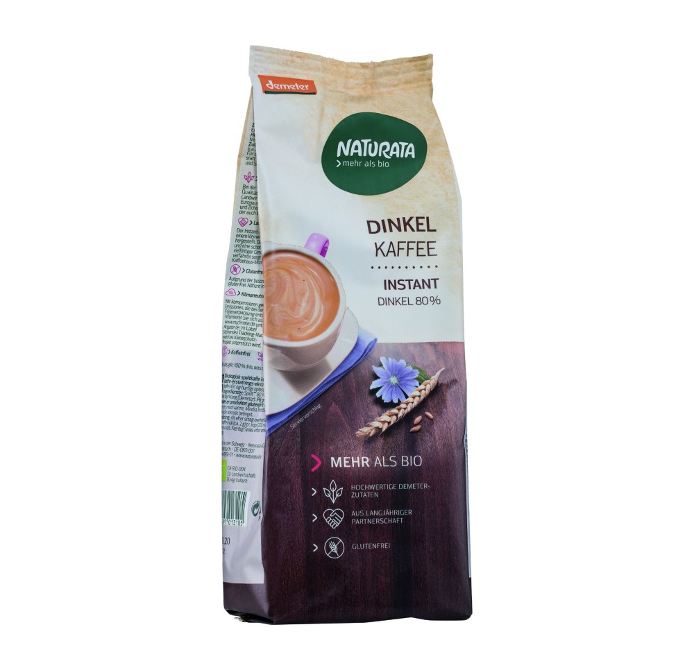 NATURATA café épeautre inst demeter recharge 175 g NATURATA café épeautre inst demeter recharge 175 g