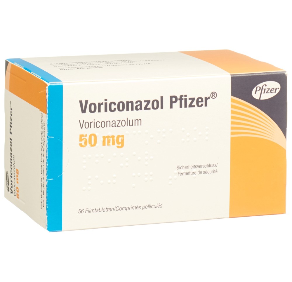 VORICONAZOL Pfizer cpr pell 50 mg 56 pce VORICONAZOL Pfizer cpr pell 50 mg 56 pce