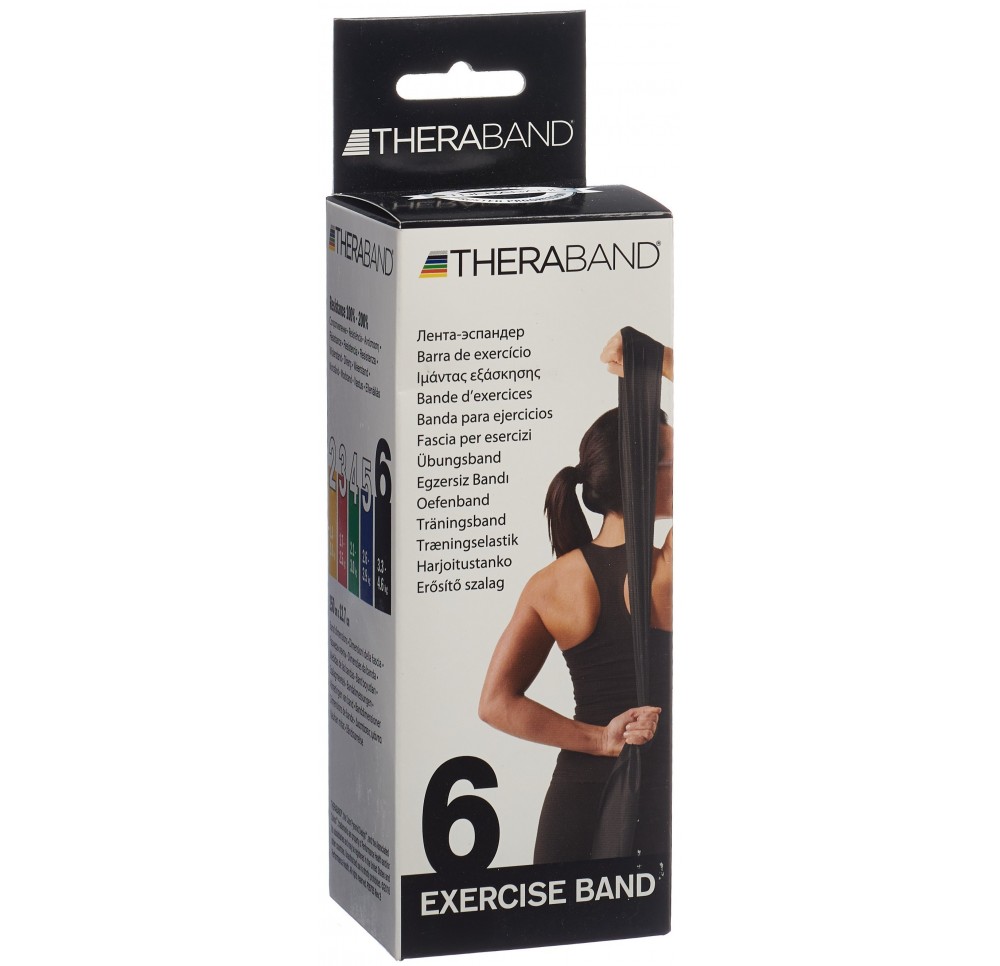 THERA BAND 2.5mx12.7cm noir spécial fort