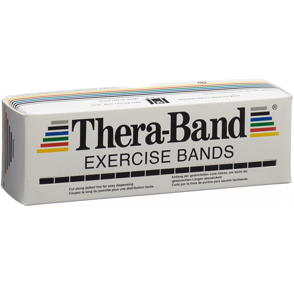 THERA BAND 5.5mx12.7cm jaune mince