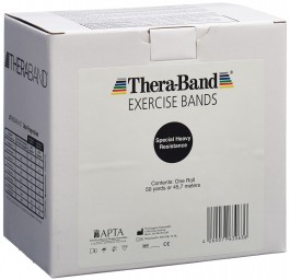 THERA BAND 45mx12.7cm noir spécial fort