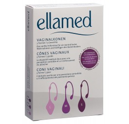 ELLAMED cônes vaginaux 3 formes / 3 poids 3 pce