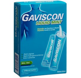 GAVISCON liquid mint susp dans sach 24 sach 10 ml