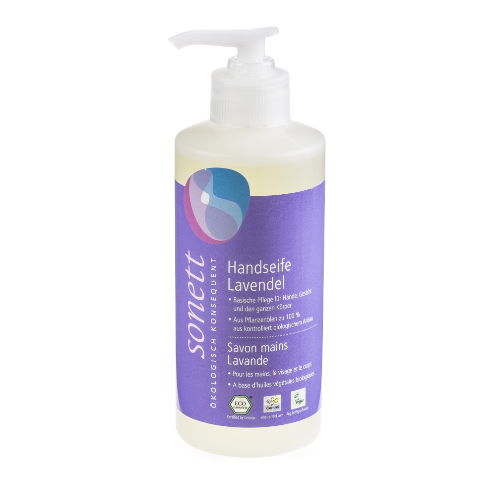 SONETT savon mains lavande flacon pompe nou 300 ml SONETT savon mains lavande flacon pompe nou 300 ml