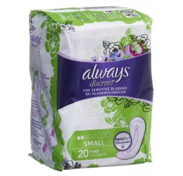 ALWAYS Discreet incontinence Pads small 20 pce