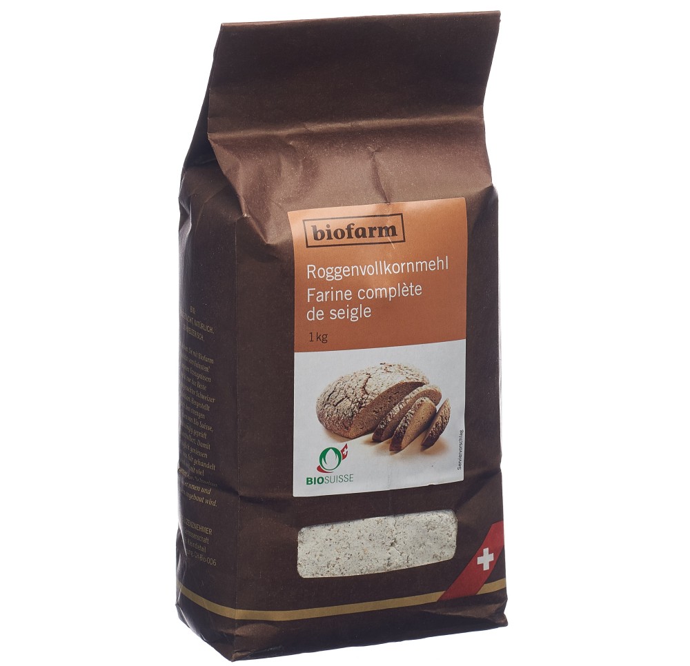BIOFARM farine complète seigle bourgeon sach 1 kg BIOFARM farine complète seigle bourgeon sach 1 kg