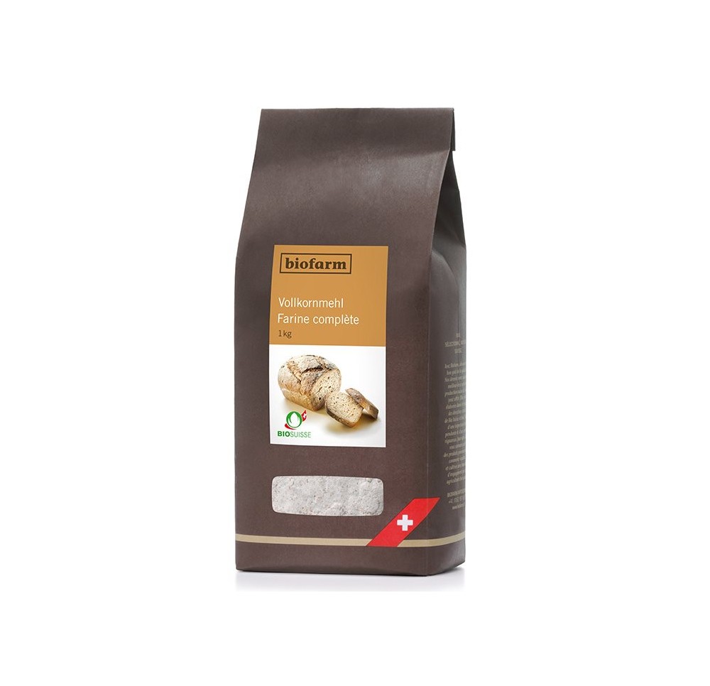BIOFARM farine complète bourgeon sach 1 kg