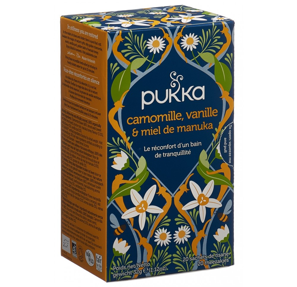 PUKKA Camom Vani&Miel Manuka Thé bio sach 20 pce