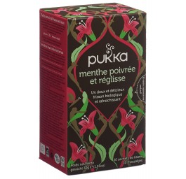 PUKKA Menthe poivrée Réglisse Thé bio sach 20 pce