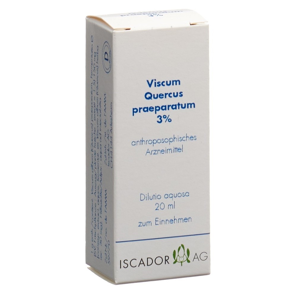 VISCUM QUERCUS praep gouttes 3 % buvables 20 ml
