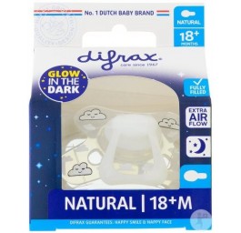 DIFRAX sucette natural 18+M SE silicone