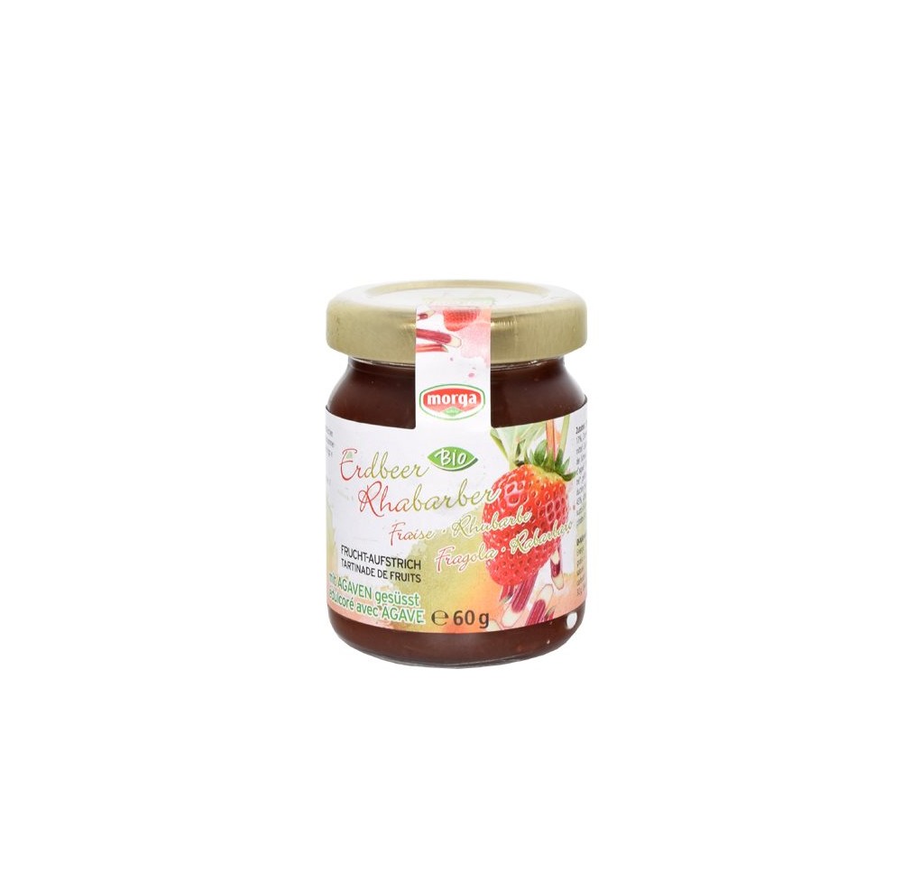 MORGA confitures fruits frai-rhub agave bio 60 g